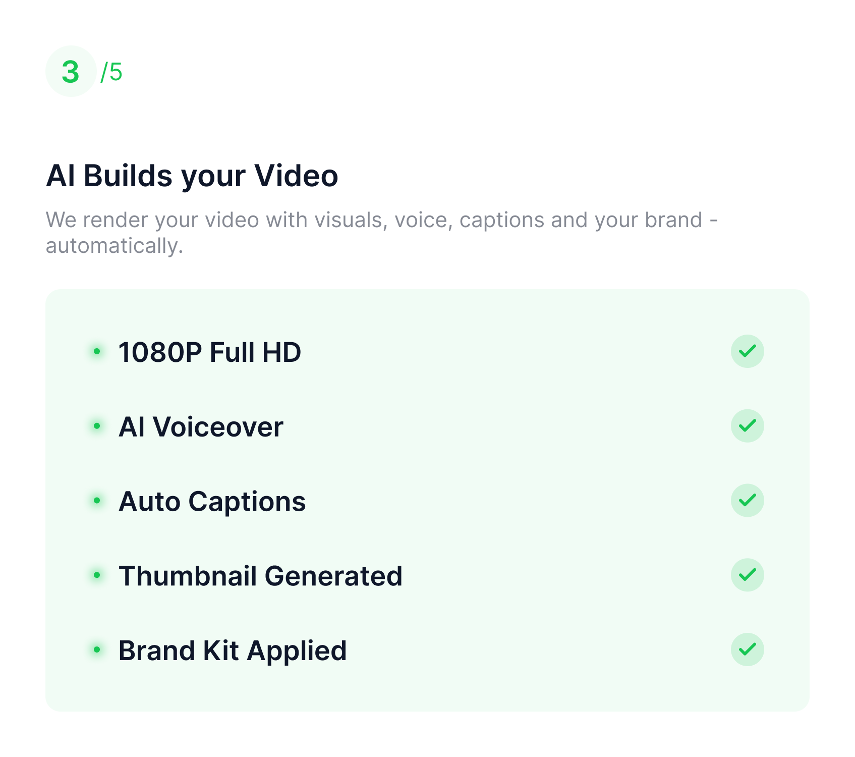 AI Builds your Video