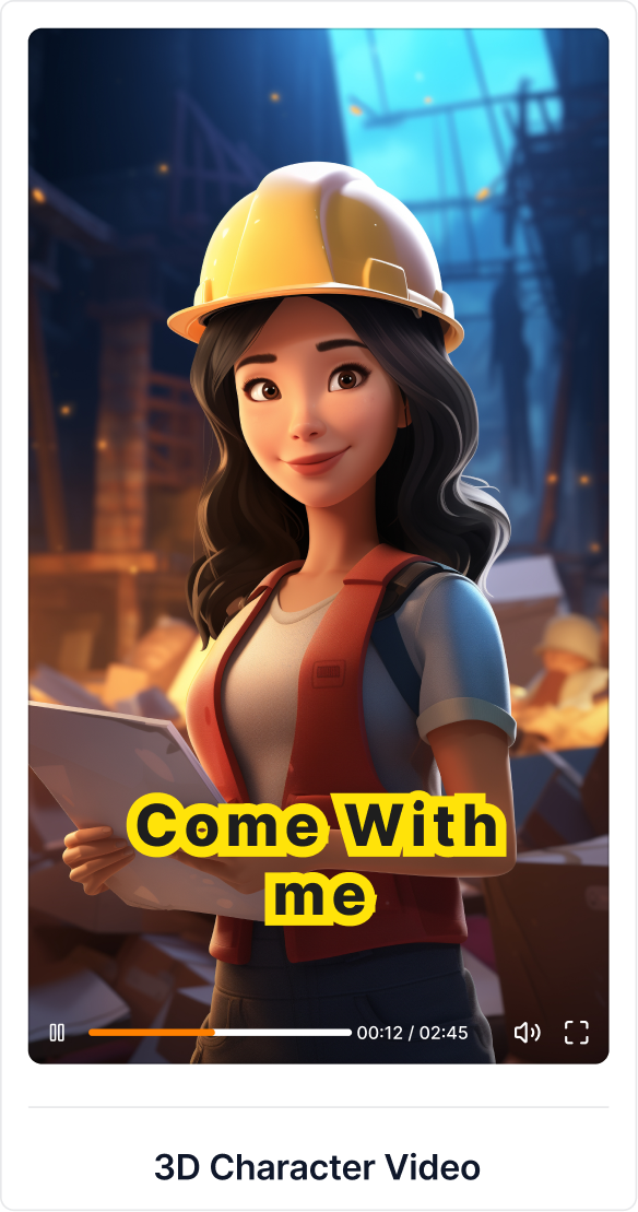 3D Character Video
