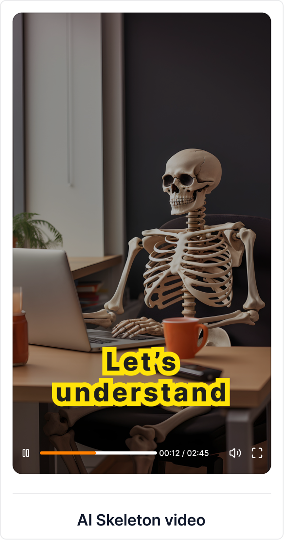 AI Skeleton Video
