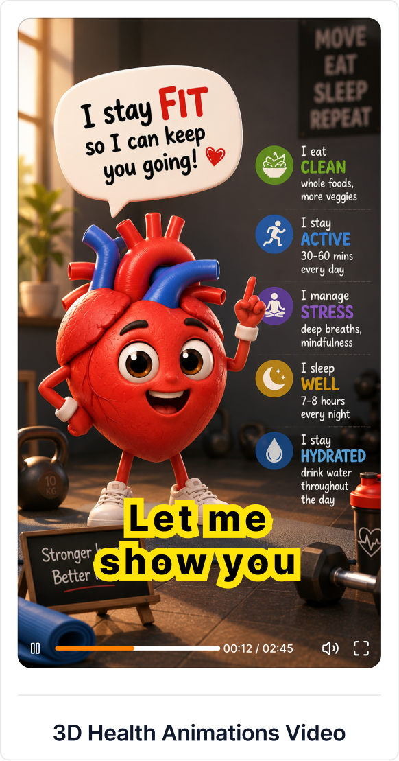 3D Health Animations Video